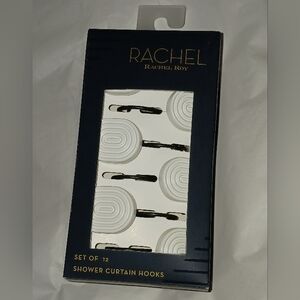 Rachel Roy Boho Shower Curtain Hooks Set 12pcs